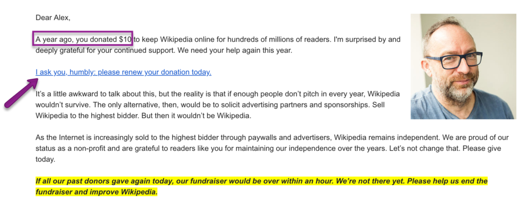wikimedia asks donors again