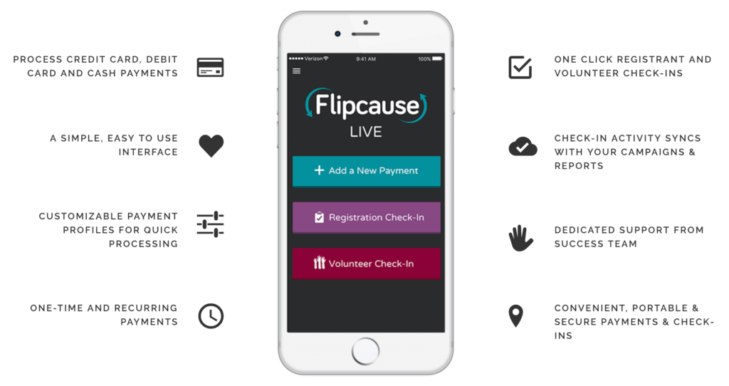 We launched the Flipcause LIVE Mobile App in 2018.